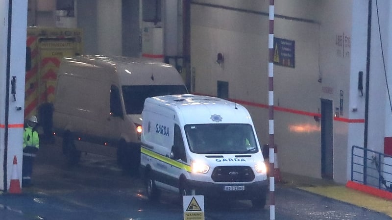 Gardaí have said that an Irish-based company owns the articulated lorry in which the men were found