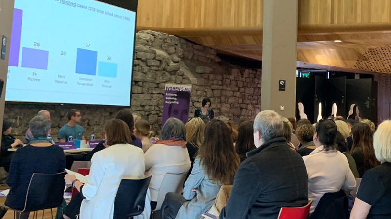 Kathleen Chada told the Women's Aid Conference that there is a lack of official support for victims of domestic violence