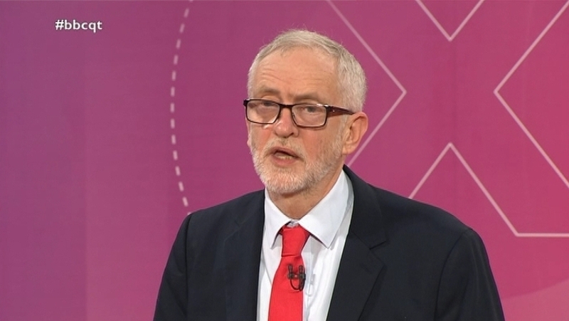 Jeremy Corbyn was questioned during a special episode of BBC's Question Time (Pics: BBC)