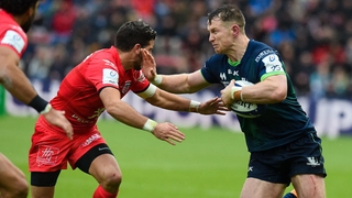 Matt Healy on the charge for Connacht