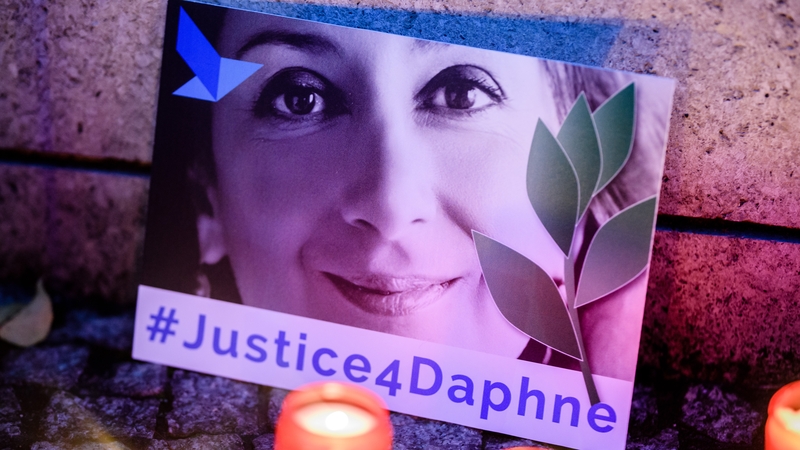 Daphne Caruana Galizia was killed by a car bomb on 16 October 2017