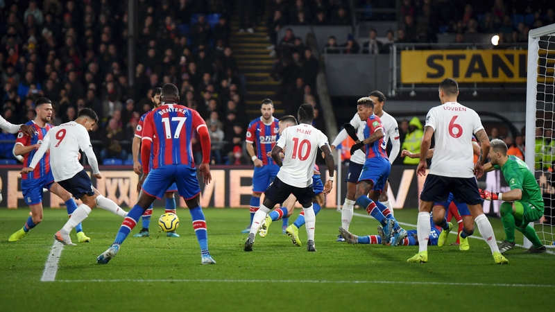 Roberto Firmino scores the winner against Crystal Palace