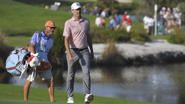 Brendon Todd makes his way up 18 during his third round 62 in Georgia