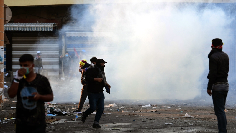 Protests demanding a government overhaul have also been ongoing in Basra and the capital Baghdad