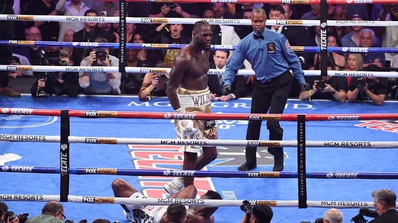 In a repeat of their 2018 fight, Wilder soaked up pressure from his older opponent before sending him to the canvas with a straight right hand to the forehead