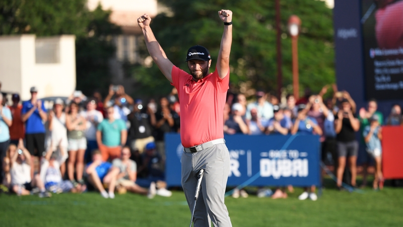 Jon Rahm after sinking the clinching putt