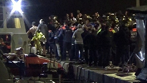 Those who were rescued were brought to the island of Lampedusa