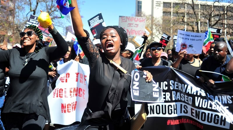 One of the most "unsafe places" in the world to be female is South Africa