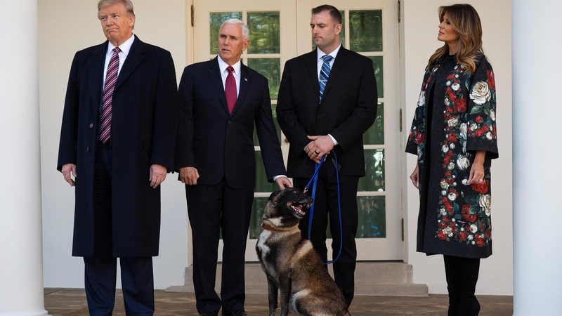 Mr Trump introduced Conan at a brief, unannounced ceremony