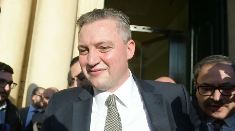 Maltese Tourism Minister Konrad Mizzi leaves the office ofPrime Minister Joseph Muscat after announcing his resignation