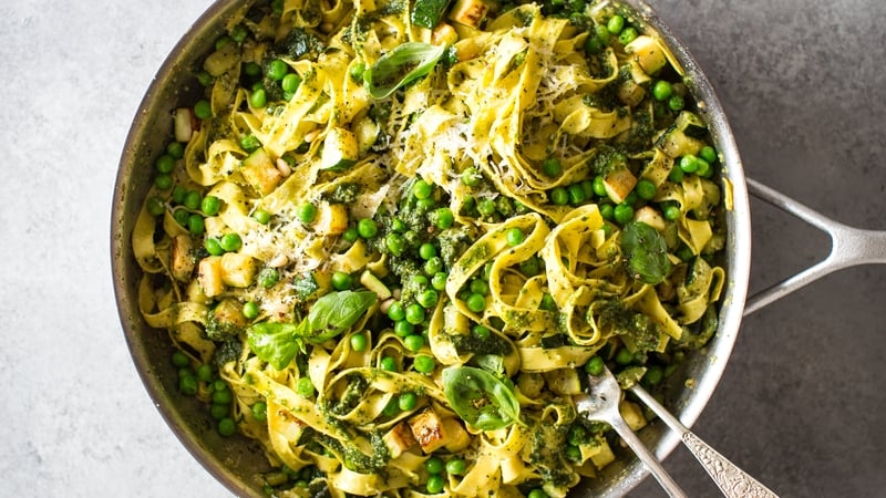 Super Green Pesto Pasta
