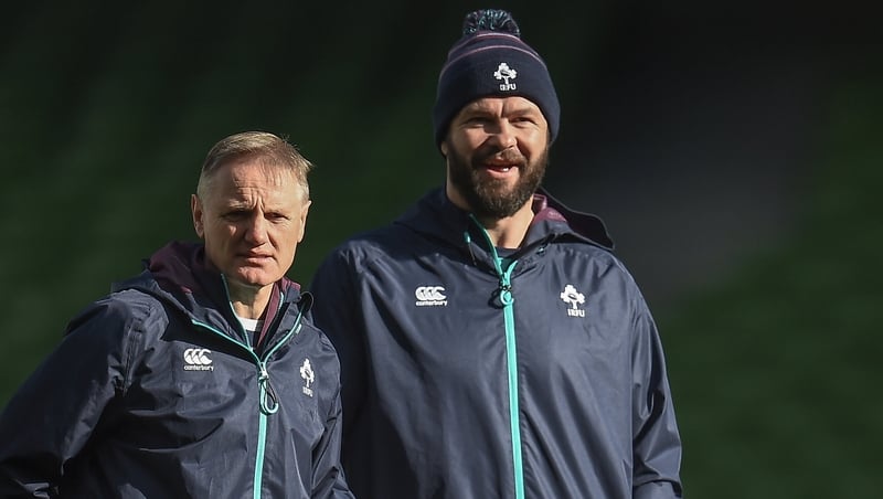 Joe Schmidt (L) with Andy Farrell