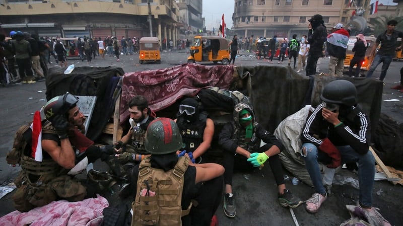 Iraq's capital and south have been torn by the worst street unrest since the 2003 US-led invasion