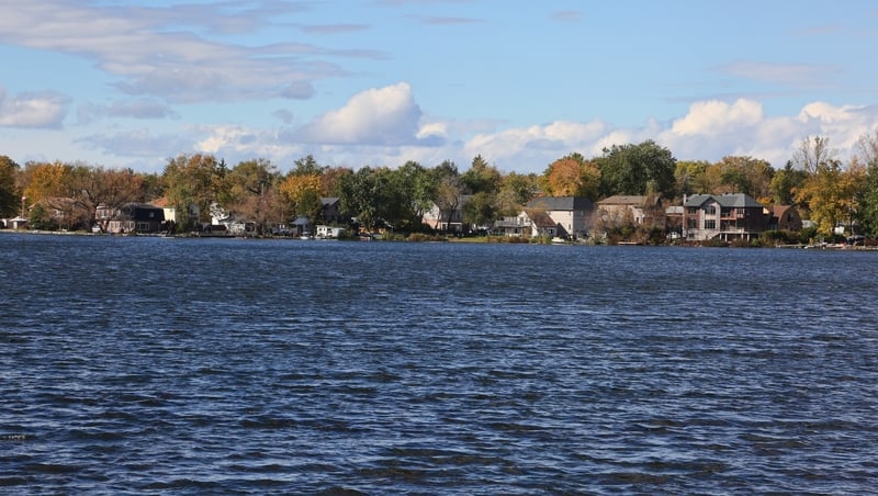 The plane crashed on the north shore of Lake Ontario (file image)