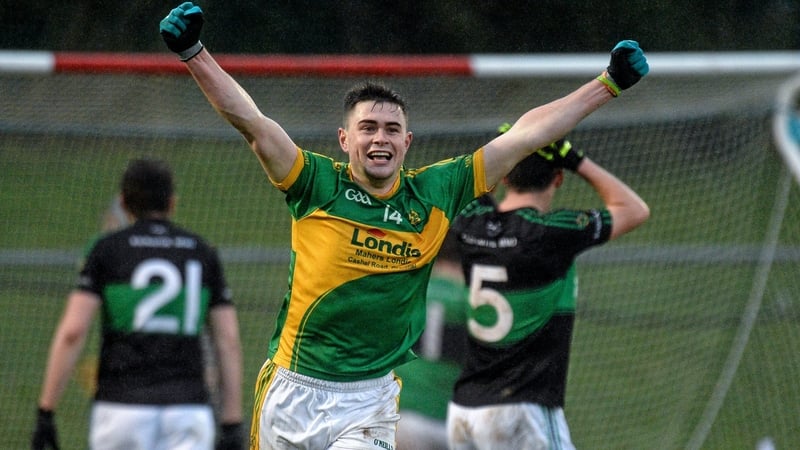 Michael Quinlivan celebrates his late goal in 2015