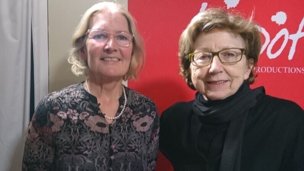 Poet Catherine Phil MacCarthy with Poetry Programme host Olivia O Leary