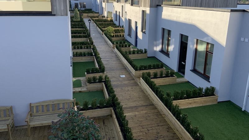 The seven families are expected to move into the Rock Quarter Apartments in Ballinamore before Christmas