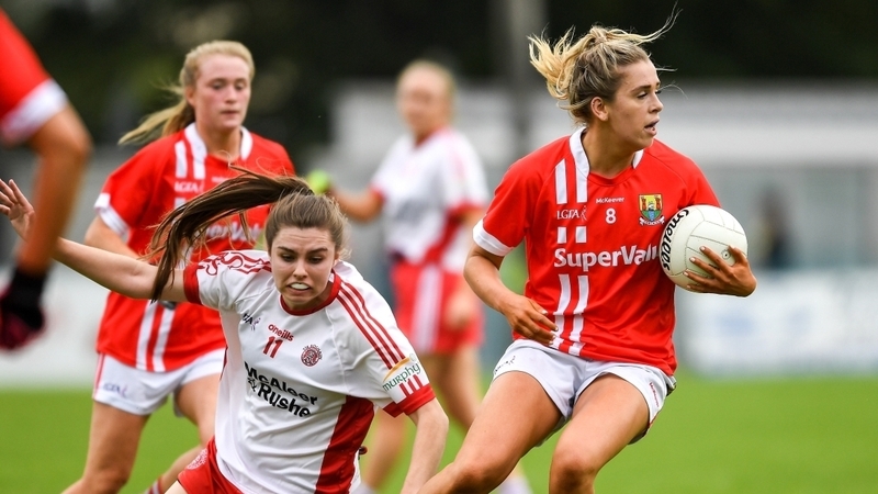 Maire O'Callaghan in the red of Cork