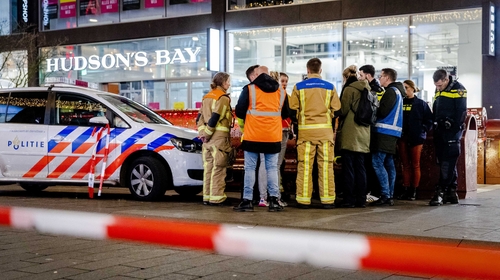 An area near the centre of The Hague has been cordoned off