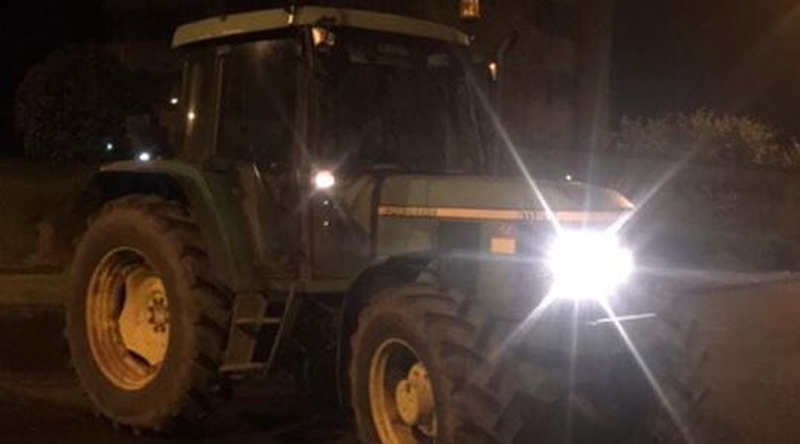 Gardaí said the tractor was stopped as it drove through Trim town (Courtesy: Meath Crime Prevention Facebook page)