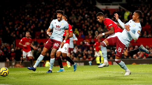 Manchester United's Marcus Rashford was on the mark
