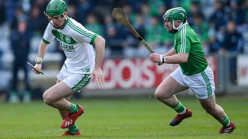 Eoin Cody of Ballyhale Shamrocks in action against Garry Bennett of St Mullin's