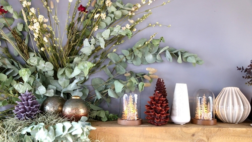 Bring that Christmas cheer indoors with these mantelpiece makeovers, using garlands, candle circles and stand-alone showstoppers.