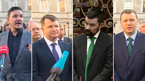 (L-R) Mark Ward, Malcolm Byrne, Joe O'Brien, and Pádraig O'Sullivan