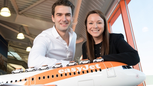Andrew Middleton, EasyJet's Commercial Director and Aileen McCormack, Chief Commercial Officer at CarTrawler