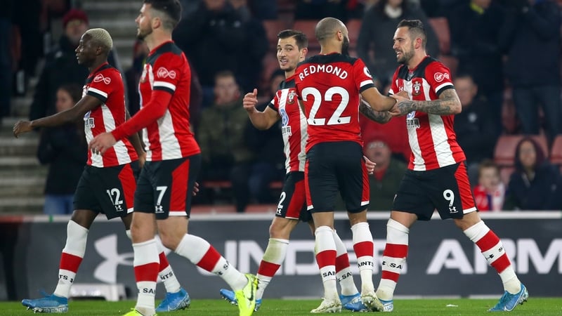 Danny Ings (r) fired the Saints in front