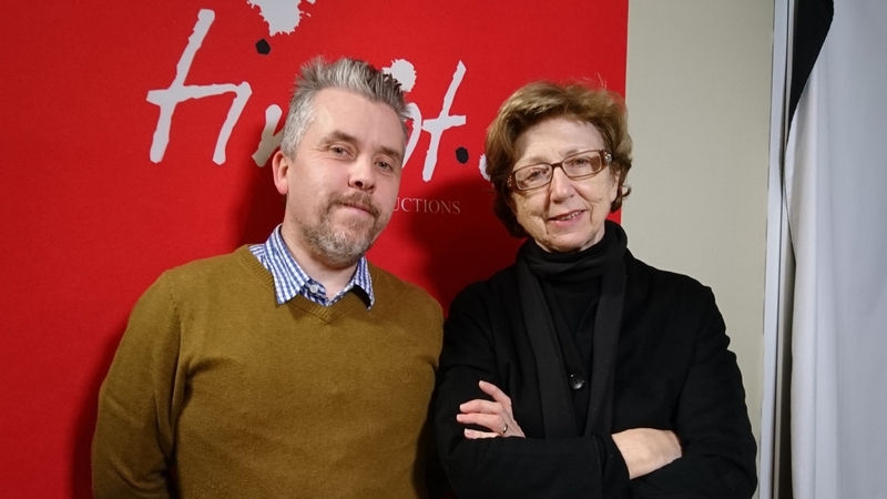 Poet Ross Thompson and Poetry Programme host Olivia O'Leary