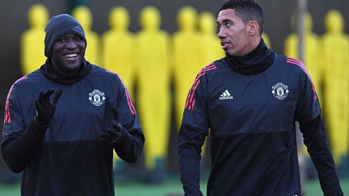 Romelu Lukaku (L) and Chris Smalling are former Manchester United team-mates