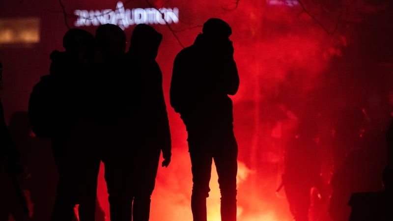 There were small groups of rioters among the predominantly peaceful protests