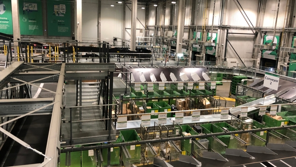 The new An Post technology enables 13,000 parcels to be processed every hour