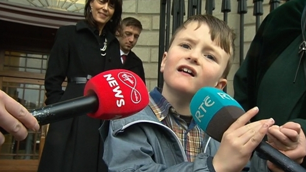 Iarlaith Ó Cinnéide was born at Cork University Maternity Hospital in April 2012
