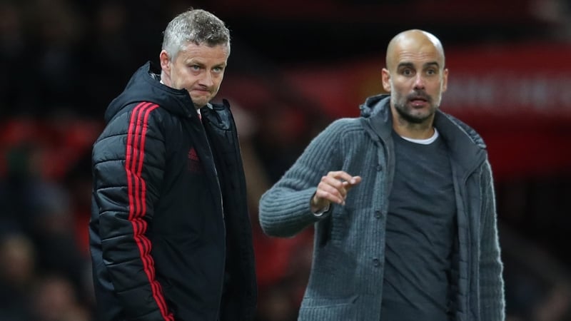 Ole Gunnar Solskjaer and Pep Guardiola - spending much more time with each other now