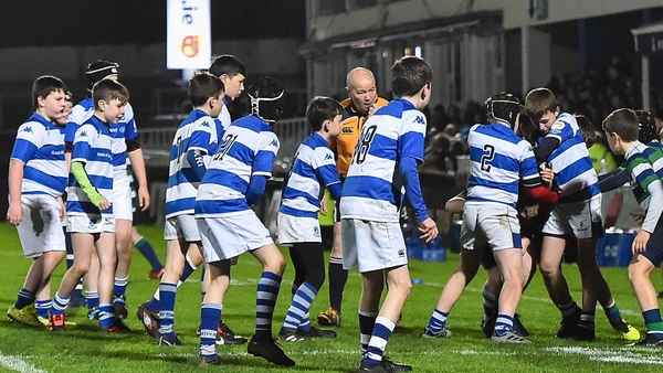 Athy RFC minis in action at the RDS