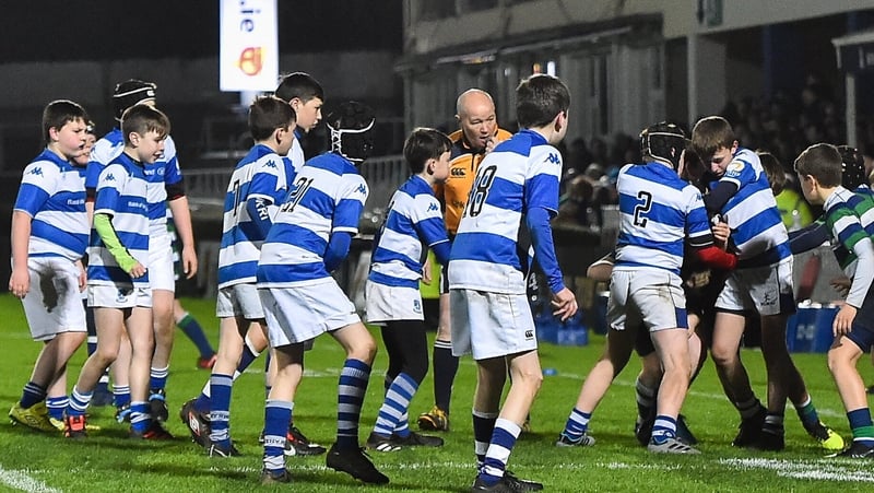 Athy RFC minis in action at the RDS