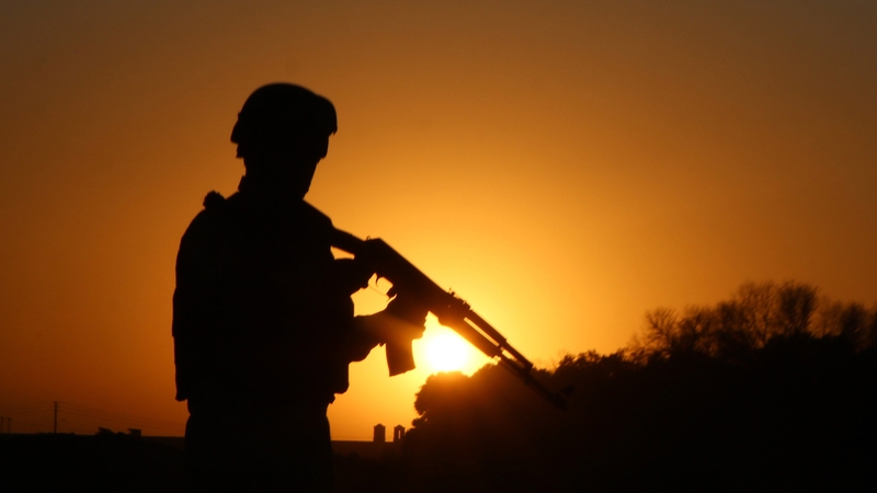 A member of an Afghan security patrol - the government controls less than 60% of Afghan territory amid gains for the Taliban