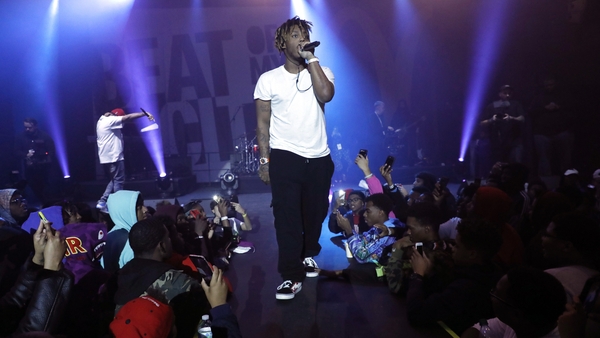 Juice Wrld performs during McDonald's Beat Of My City Chicago on October 17 this year.