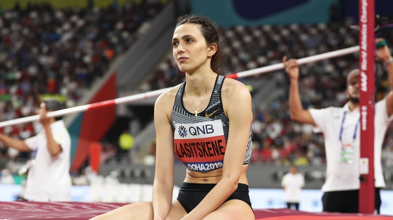 Lasitskene at the World Athletics Championships in September