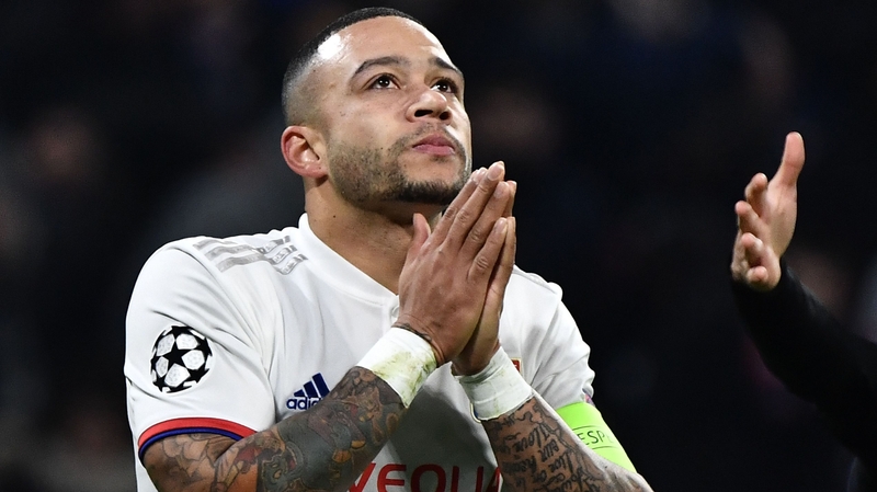 Lyon's Dutch forward Memphis Depay