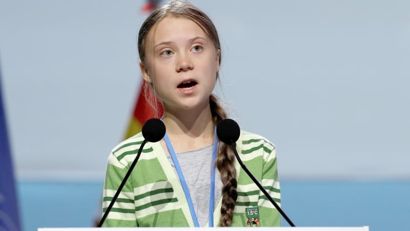 Greta Thunberg has called for immediate action to tackle the climate crisis