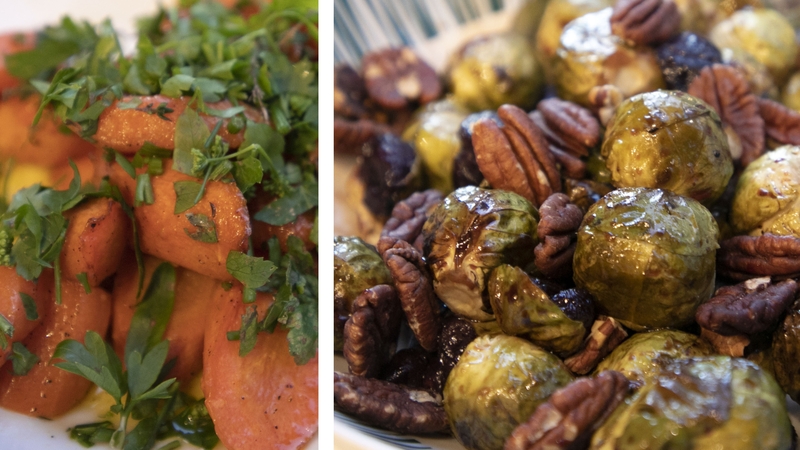 Lilly Higgins' Brussels Sprouts & glazed carrots: Today