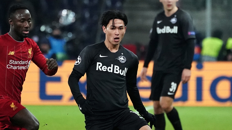 Minamino in action against Liverpool this week