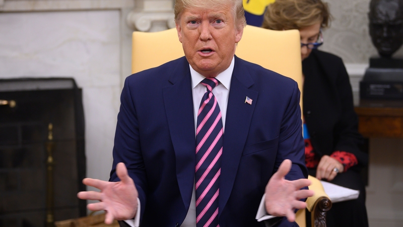 Donald Trump said he wanted to see the whistleblower whose complaint led Democrats to launch the inquiry