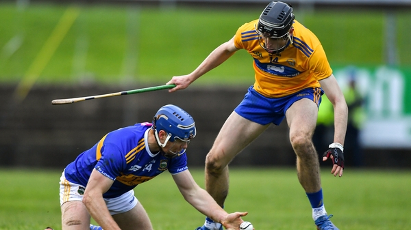 Jason Forde in action against Colin Guilfoyle