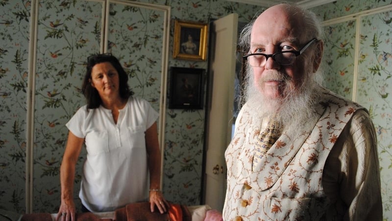 Last Days At Luggala - the late Garech de Brun at home with his housekeeper