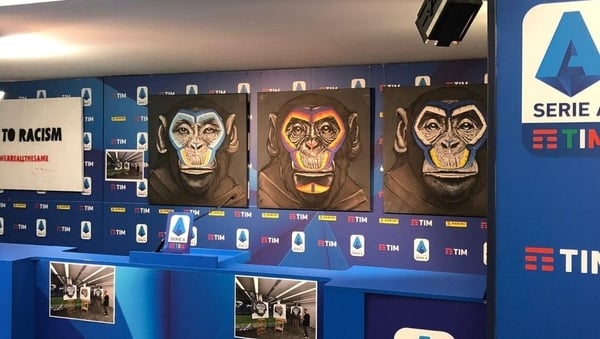 Artist Simone Fugazzotto is famous for his works featuring monkeys