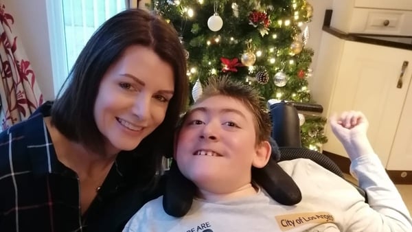 Catriona Ward says her son Eoin was due to have spinal surgery on Monday
